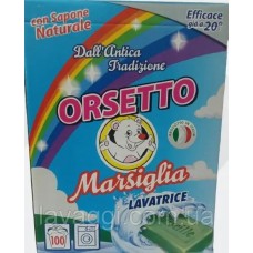 Сипучий пральний порошок Orsetto Lavatrice Marsiglia на 100 прань 5600 gr