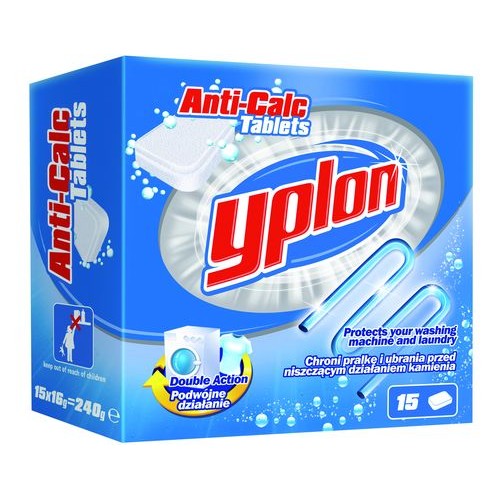 Антивапнякові таблетки для пральних машин YPLON ANTICALC TABLETS (15X16GR)